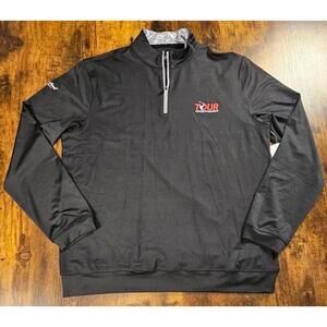 Barstool Golf Men's The Tour Championship 1/4 Pullover Black Size Medium NWT